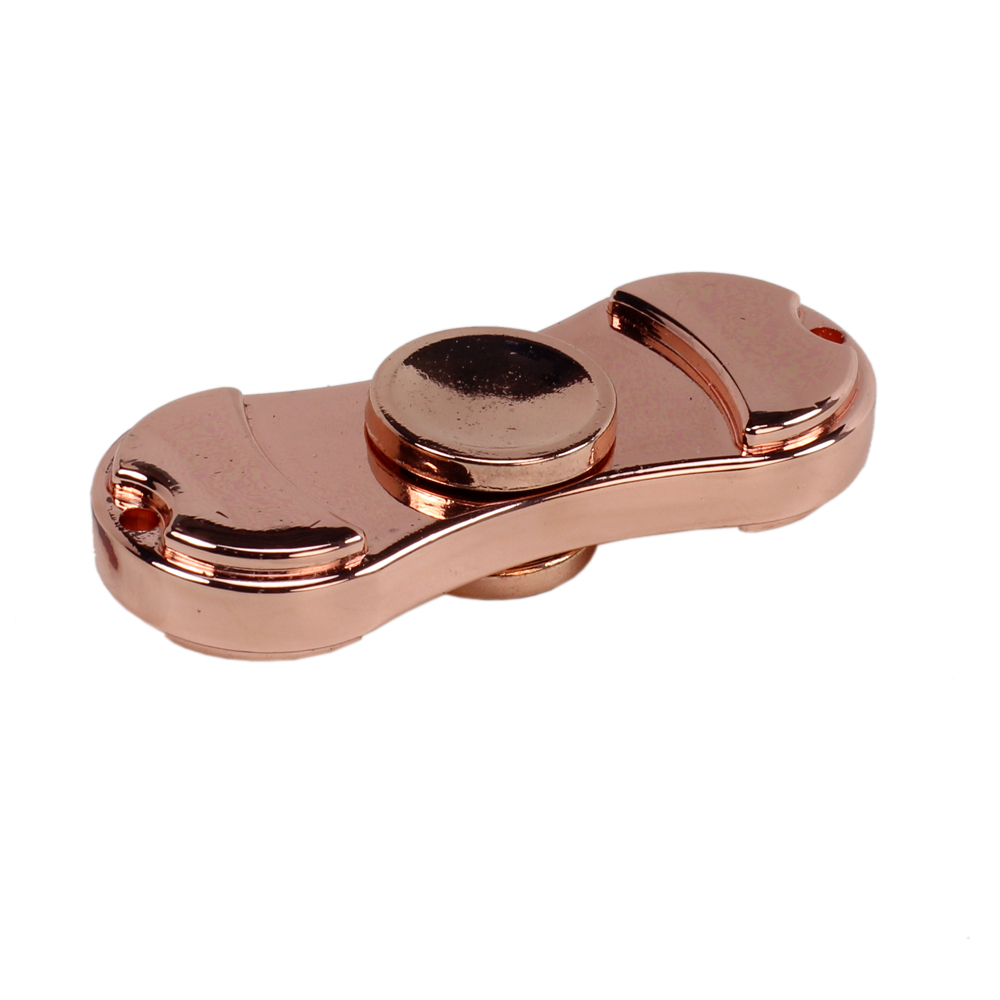 Dual Aluminum Fidget Spinner Stress Reducer TOY for ADHD and Autism Adult, Child (Glossy Gold)''''